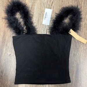 Reformation NWT Esme Top black xs